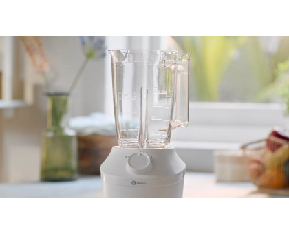 Блендер Philips стаціонарний 3000 series 450Вт, чаша-1900мл, чопер, імпульсний режим, білий Блендер Philips стаціонарний 3000 series 450Вт, чаша-1900мл, чопер, імпульсний режим, білий