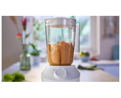 Блендер Philips стаціонарний 3000 series 450Вт, чаша-1900мл, чопер, імпульсний режим, білий Блендер Philips стаціонарний 3000 series 450Вт, чаша-1900мл, чопер, імпульсний режим, білий