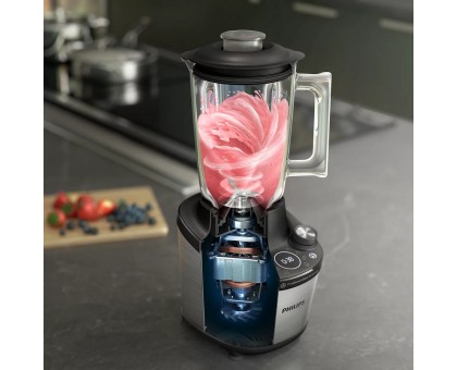 Блендер PHILIPS стационарный 1500Вт, чаша-2000мл, стекло, черный Блендер PHILIPS стационарный 1500Вт, чаша-2000мл, стекло, черный