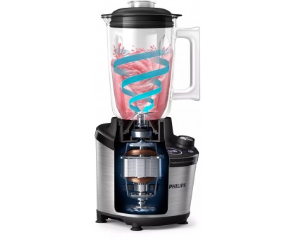 Блендер PHILIPS стационарный 1500Вт, чаша-2000мл, стекло, черный Блендер PHILIPS стационарный 1500Вт, чаша-2000мл, стекло, черный