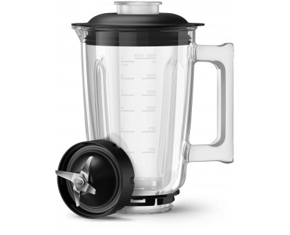 Блендер PHILIPS стационарный 1500Вт, чаша-2000мл, стекло, черный Блендер PHILIPS стационарный 1500Вт, чаша-2000мл, стекло, черный