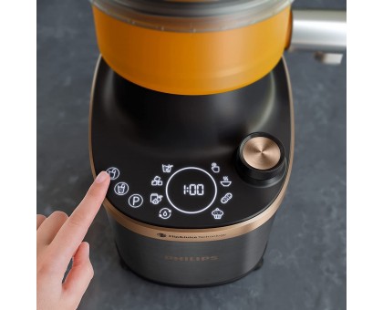 Блендер Philips стационарный Flip&Juice 1500Вт, чаша-2000мл, медно-черный Блендер Philips стационарный Flip&Juice 1500Вт, чаша-2000мл, медно-черный