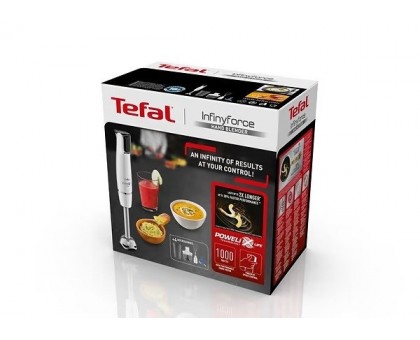 Блендер Tefal погружной Infiny Force 1000Вт, 4в1, белый Блендер Tefal погружной Infiny Force 1000Вт, 4в1, белый