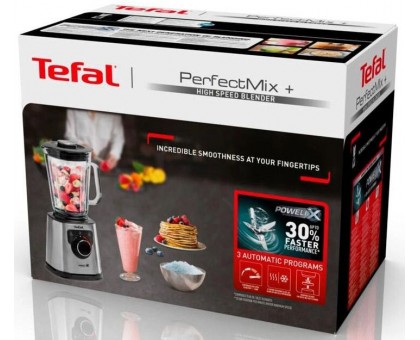 Блендер Tefal стаціонарний Perfect mix+ 1200Вт, чаша-1750мл, скло, сталь-чорний Блендер Tefal стаціонарний Perfect mix+ 1200Вт, чаша-1750мл, скло, сталь-чорний