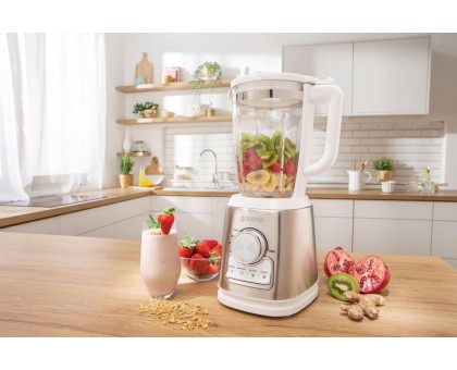 Блендер Gorenje стационарный 1400Вт, чаша-1750мл, стекло, белый Блендер Gorenje стационарный 1400Вт, чаша-1750мл, стекло, белый