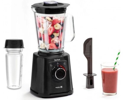 Блендер Tefal стационарный Perfectmix+ 1200Вт, чаша-2000мл, емкость для смузи, стекло, черный Блендер Tefal стационарный Perfectmix+ 1200Вт, чаша-2000мл, емкость для смузи, стекло, черный