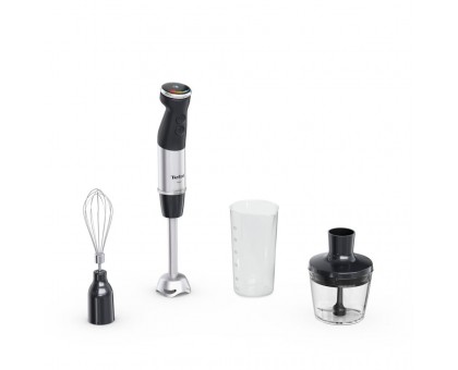 Блендер Tefal заглибний Quickchef+ 1000Вт, 3в1, чаша-800мл, чопер-500мл, турборежим, сріблясто-чорний Блендер Tefal заглибний Quickchef+ 1000Вт, 3в1, чаша-800мл, чопер-500мл, турборежим, сріблясто-чорний