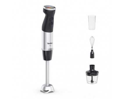 Блендер Tefal заглибний Quickchef+ 1000Вт, 3в1, чаша-800мл, чопер-500мл, турборежим, сріблясто-чорний Блендер Tefal заглибний Quickchef+ 1000Вт, 3в1, чаша-800мл, чопер-500мл, турборежим, сріблясто-чорний