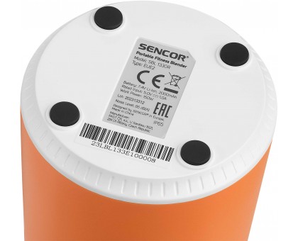 Блендер Sencor портативный для смузи 150Вт, чаша-500мл, USB-C, бело-оранжевый Блендер Sencor портативный для смузи 150Вт, чаша-500мл, USB-C, бело-оранжевый
