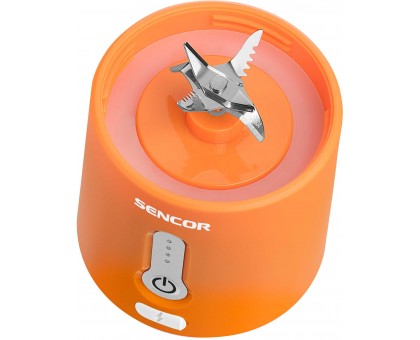 Блендер Sencor портативный для смузи 150Вт, чаша-500мл, USB-C, бело-оранжевый Блендер Sencor портативный для смузи 150Вт, чаша-500мл, USB-C, бело-оранжевый