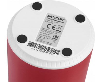 Блендер Sencor портативный для смузи 150Вт, чаша-500мл, USB-C, бело-красный Блендер Sencor портативный для смузи 150Вт, чаша-500мл, USB-C, бело-красный