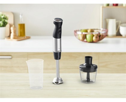 Блендер Tefal погружной Quickchef+ 1000Вт, 2в1, чаша-800мл, чопер-500мл, нержав-черный Блендер Tefal погружной Quickchef+ 1000Вт, 2в1, чаша-800мл, чопер-500мл, нержав-черный