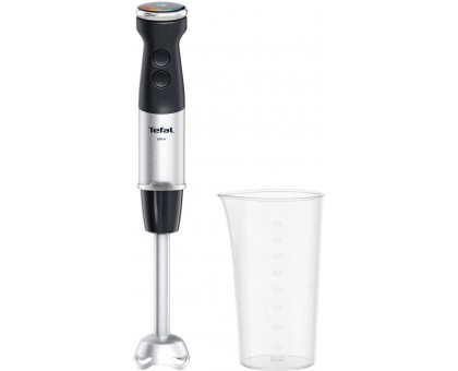 Блендер Tefal погружной Quickchef Quartzite, 1000Вт, 4в1, чаша-800мл, чопер-500мл, кухонный комбайн 5в1, турборежим, серо-черный Блендер Tefal погружной Quickchef Quartzite, 1000Вт, 4в1, чаша-800мл, чопер-500мл, кухонный комбайн 5в1, турборежим, серо-черный