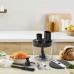 Блендер Tefal погружной Quickchef Quartzite, 1000Вт, 4в1, чаша-800мл, чопер-500мл, кухонный комбайн 5в1, турборежим, серо-черный