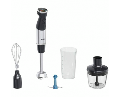 Блендер Tefal погружной Quickchef+ 1000Вт, 3в1, чаша-800мл, чопер-500мл, турборежим, серебристо-черный Блендер Tefal погружной Quickchef+ 1000Вт, 3в1, чаша-800мл, чопер-500мл, турборежим, серебристо-черный