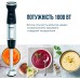 Блендер Tefal погружной Quickchef+ 1000Вт, 3в1, чаша-800мл, чопер-500мл, турборежим, серебристо-черный