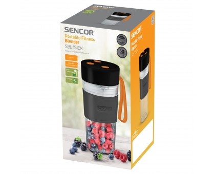 Блендер Sencor портативний для смузі 50Вт, чаша-330мл, USB, чорний Блендер Sencor портативний для смузі 50Вт, чаша-330мл, USB, чорний