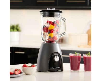 Блендер Russell Hobbs стационарный Desire Matte Charcoal, 650Вт, чаша-1500мл, черный Блендер Russell Hobbs стационарный Desire Matte Charcoal, 650Вт, чаша-1500мл, черный