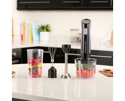 Блендер Russell Hobbs заглибний Desire Matte Charcoal, 500Вт, чаша-500мл, вінчик, міні-подріб., чорний Блендер Russell Hobbs заглибний Desire Matte Charcoal, 500Вт, чаша-500мл, вінчик, міні-подріб., чорний