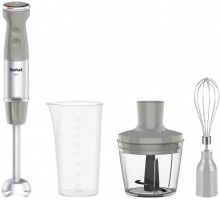 Блендер Tefal погружной Quickchef+ 1000Вт, 3в1, чаша-800мл, чопер-500мл, турборежим, серебристо-серый