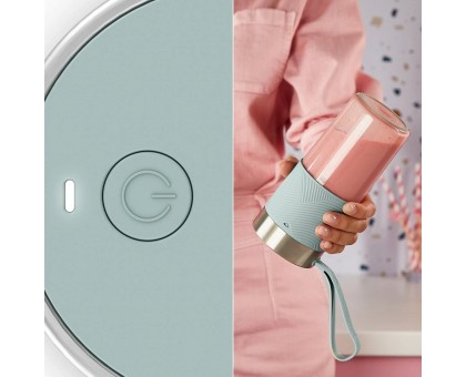 Блендер Tefal Lightmix портативний для смузі, чаша-300мл, USB, тритан, зеленый Блендер Tefal Lightmix портативний для смузі, чаша-300мл, USB, тритан, зеленый