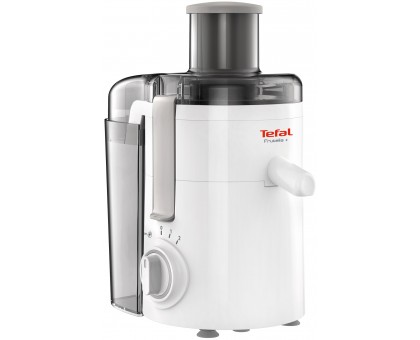 Соковыжималка Tefal Frutelia + центробежная 350Вт, чаша-0.95л, жмых-0.5л, пластик, бело-серый Соковыжималка Tefal Frutelia + центробежная 350Вт, чаша-0.95л, жмых-0.5л, пластик, бело-серый