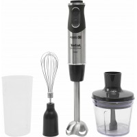 Блендер Tefal погружной Quickchef 1000Вт, 3в1, чаша-800мл, чопер-500мл, турборежим, серебристо-черный