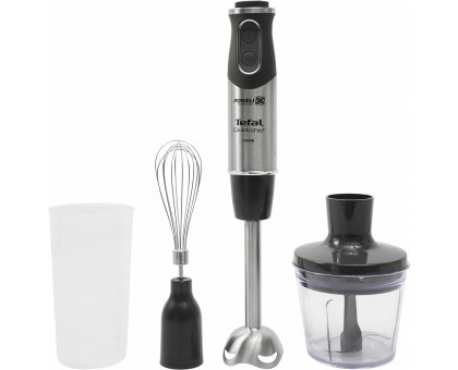 Блендер Tefal погружной Quickchef 1000Вт, 3в1, чаша-800мл, чопер-500мл, турборежим, серебристо-черный Блендер Tefal погружной Quickchef 1000Вт, 3в1, чаша-800мл, чопер-500мл, турборежим, серебристо-черный