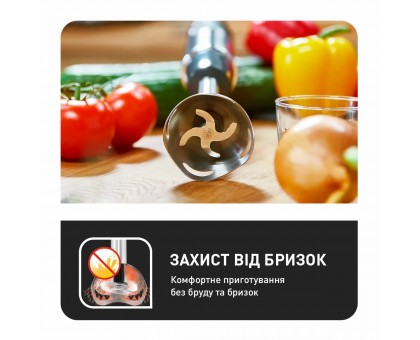 Блендер Tefal погружной Quickchef 1000Вт, 3в1, чаша-800мл, чопер-500мл, турборежим, серебристо-черный Блендер Tefal погружной Quickchef 1000Вт, 3в1, чаша-800мл, чопер-500мл, турборежим, серебристо-черный