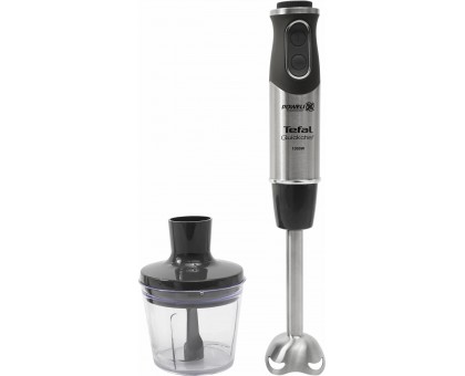 Блендер Tefal погружной Quickchef 1000Вт, 3в1, чаша-800мл, чопер-500мл, турборежим, серебристо-черный Блендер Tefal погружной Quickchef 1000Вт, 3в1, чаша-800мл, чопер-500мл, турборежим, серебристо-черный