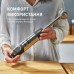 Блендер Tefal погружной Quickchef 1000Вт, 3в1, чаша-800мл, чопер-500мл, турборежим, серебристо-черный
