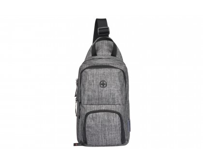 Рюкзак-слинг, Wenger Console Cross Body Bag, серый Рюкзак-слинг, Wenger Console Cross Body Bag, серый