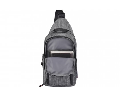 Рюкзак-слинг, Wenger Console Cross Body Bag, серый Рюкзак-слинг, Wenger Console Cross Body Bag, серый