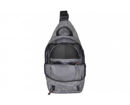 Рюкзак-слинг, Wenger Console Cross Body Bag, серый Рюкзак-слинг, Wenger Console Cross Body Bag, серый