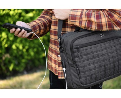 Сумка 2E, CrossSquares 16", чёрная Сумка 2E, CrossSquares 16", чёрная