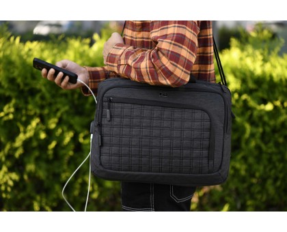 Сумка 2E, CrossSquares 16", чёрная Сумка 2E, CrossSquares 16", чёрная