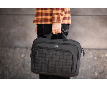 Сумка 2E, CrossSquares 16", чёрная Сумка 2E, CrossSquares 16", чёрная