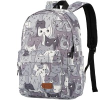 Рюкзак 2Е, TeensPack Cats, сірий