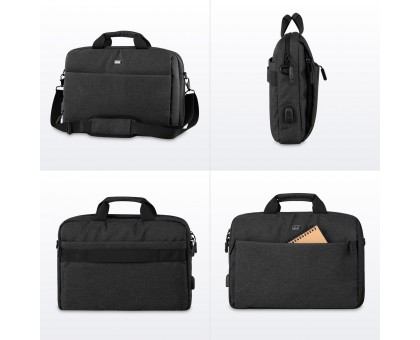 Сумка 2E, Melange 16", чорна Сумка 2E, Melange 16", чорна