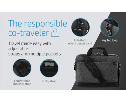 Сумка для ноутбука HP, Renew Travel, 15.6", поліестер, сіра Сумка для ноутбука HP, Renew Travel, 15.6", поліестер, сіра