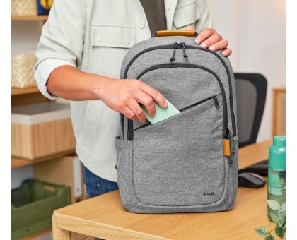 Рюкзак Trust Avana 16" Eco, сірий Рюкзак Trust Avana 16" Eco, сірий