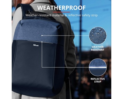 Рюкзак TRUST Nox Anti-theft 16" BLUE Рюкзак TRUST Nox Anti-theft 16" BLUE
