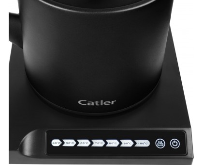 Електрочайник Catler 0.6л, Strix, заварник, нерж. сталь, підтримка температури, сенс. керув., чорний Електрочайник Catler 0.6л, Strix, заварник, нерж. сталь, підтримка температури, сенс. керув., чорний