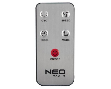 Вентилятор напольный Neo Tools NT02 профессиональный, 40см, 45Вт, опора круглая, двигатель медь 100%, пульт, чёрный