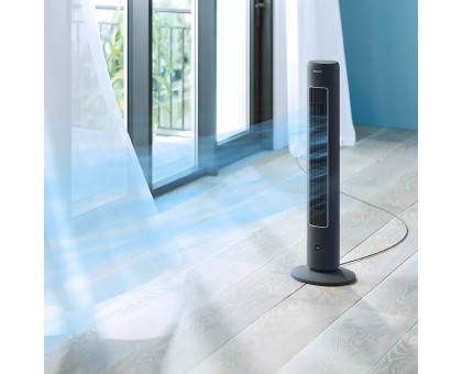 Вентилятор Philips колонный, 110см, 40Вт, пульт ДУ, дисплей, графит Вентилятор Philips колонный, 110см, 40Вт, пульт ДУ, дисплей, графит