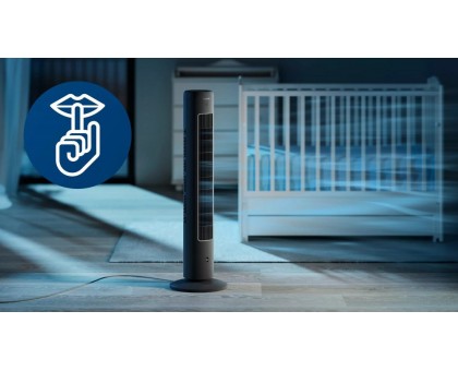 Вентилятор Philips колонный, 110см, 40Вт, пульт ДУ, дисплей, графит Вентилятор Philips колонный, 110см, 40Вт, пульт ДУ, дисплей, графит