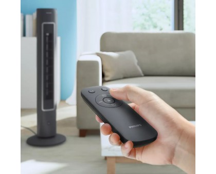 Вентилятор Philips колонный, 110см, 40Вт, пульт ДУ, дисплей, графит Вентилятор Philips колонный, 110см, 40Вт, пульт ДУ, дисплей, графит