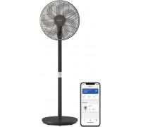 Вентилятор Philips підлоговий Series 3000, 40см, 48Вт, керування через смартфон, регулювання висоти, чорний