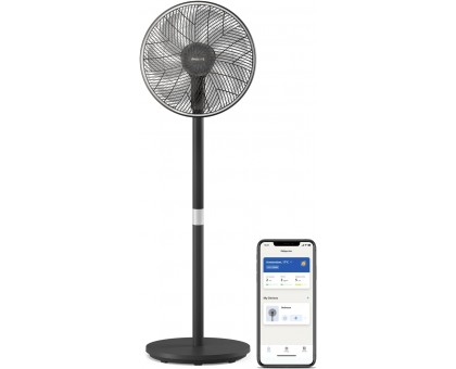 Вентилятор Philips підлоговий Series 3000, 40см, 48Вт, керування через смартфон, регулювання висоти, чорний Вентилятор Philips підлоговий Series 3000, 40см, 48Вт, керування через смартфон, регулювання висоти, чорний