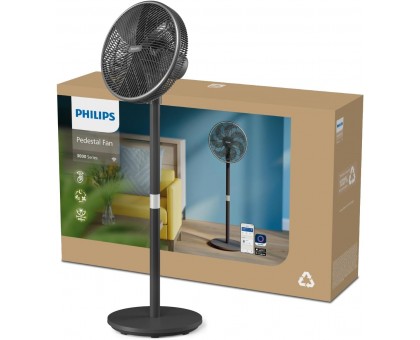 Вентилятор Philips підлоговий Series 3000, 40см, 48Вт, керування через смартфон, регулювання висоти, чорний Вентилятор Philips підлоговий Series 3000, 40см, 48Вт, керування через смартфон, регулювання висоти, чорний